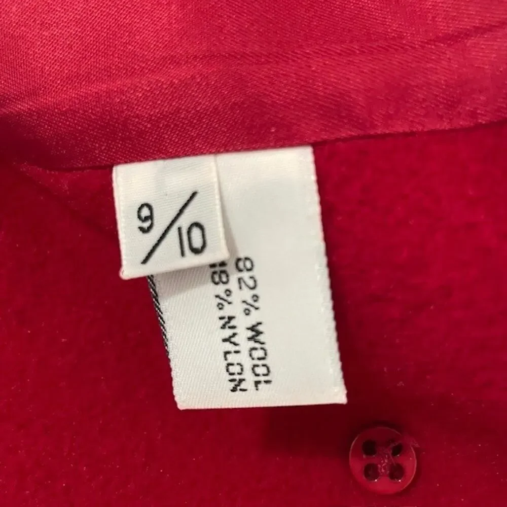 Forecaster Red Wool Coat Women's 10 Elegant Minimalist Quiet Luxury Outerwear